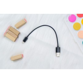 Cáp Lightning 0.3m ivalue TPE Đen