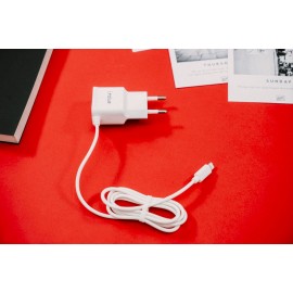 Adapter Sạc liền cáp Lightning 2A ivalue MT-WC-001 Trắng