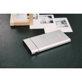 Pin sạc dự phòng cổng Micro& typeC Li- polymer 10000mAh ivalue MTP100007 Bạc