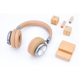 Tai nghe bluetooth choàng đầu có mic i.value BT-233 Nâu