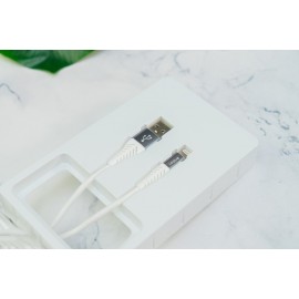 Cáp Lightning 2m ivalue Jelly Trắng