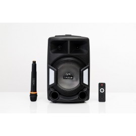 Combo Loa Bluetooth Karaoke i.value F38 Nhựa đen + Mic không dây