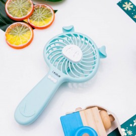 Quạt cầm tay mini chú heo xinh i.value PF01 - Màu xanh